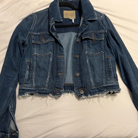 Paige Crop Jean Jacket - Picture 1 of 3